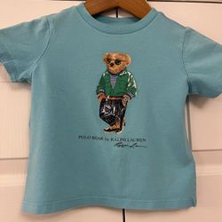 Toddler sz 18M Blue Polo turquoise Ralph Lauren short sleeve shirt