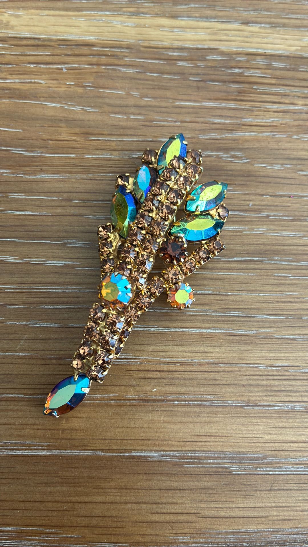 Antique Crystal Brooch 