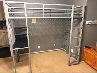 Twin Loft Bed with Desk