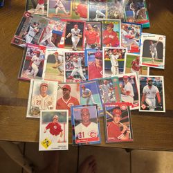 Lot of 14 Cincinnati Reds Baseball Cards (1980s–Current) – Random Mix