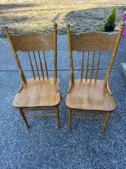 2 Wood Chairs