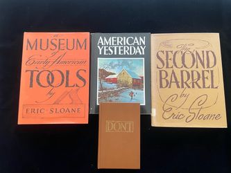 Eric Sloane book lot (4): Illustrated Americana & Folk History