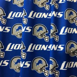 Detroit Lyons Football Pattern Fabric/Tela deportes Football