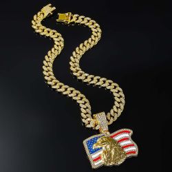 [FLASH SALE] LUXURIA “Patriot Drip” Cuban Link Chain