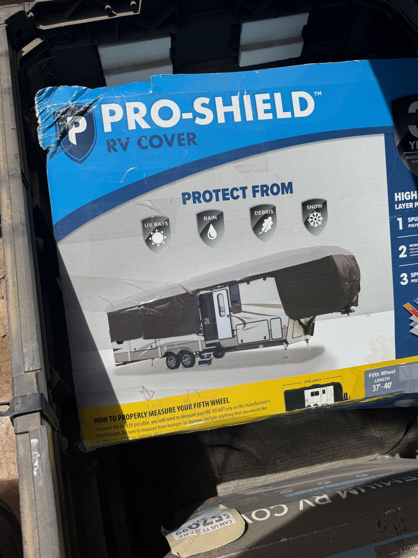 Pro Shield Camco Fifth Wheel Cover New