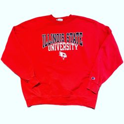 Vintage Champion Illinois State University Red X-Large XL Sweatshirt. Sweatshirt is in great condition. Buy sweatshirt at https://offerup.com/redirect
