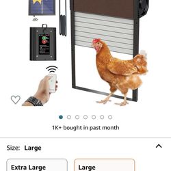 Solar Chicken Coop Door. Brand New