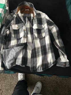 Flannel Plaid Button-Up Shirt Jacket
