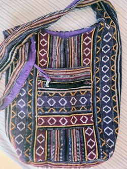 Purple Woven Bag