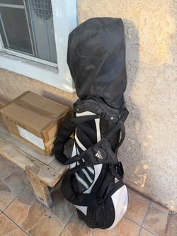 Adidas golf bag with clubs