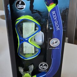 Body Glove Junior Splash Top Swimming Diving Snorkel for Youth (Blue)