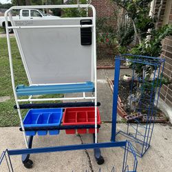 classroom easel and storage