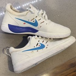 NIKE SB NYJAH FREE 'SUMMIT WHITE/LIGHT BLUE FURY' MEN'S SIZE 6