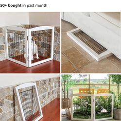 Freestanding Pet Gate, 32" tall 2 Panels