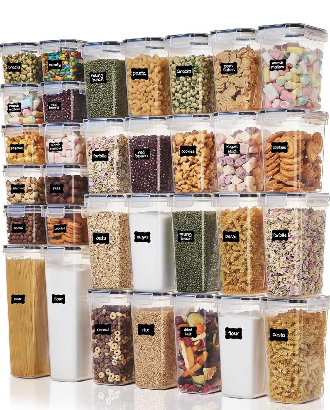 Food Storage Containers (32 pcs) - $25 