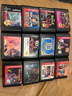 Sega Genesis Game Cartridges Lot of 12