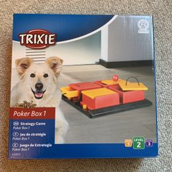 Like New Trixie Poker Box 1 Dog Activity/Strategy Game