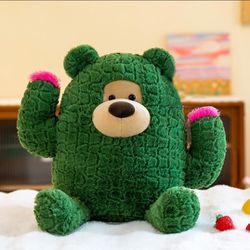 Plant Cactus Stuffed Animals Plush Toys - Super Soft & Washable, Adorable Kids Character Animal Pillow, Perfect for Room Decor, Gifts for Ages 3+, Sho