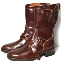 Cordovan Leather Brown Mens Boots Size 12 US
