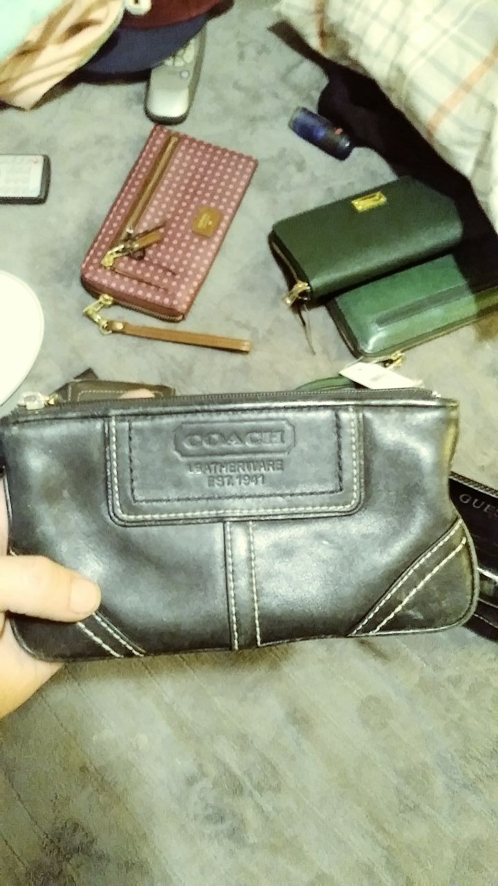 Coach leather wallet