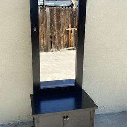 Hall Tree Dresser Cabinet 