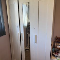 IKEA Wardrobe with 3 doors, white, 46x74 3/4 "