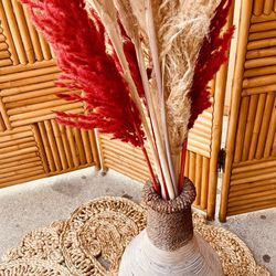 Vintage Wicker Vase