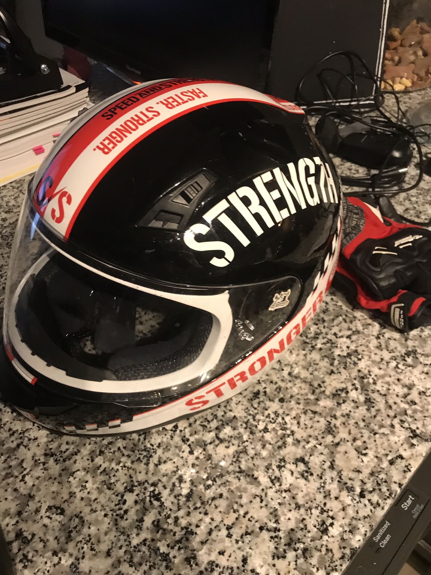 Speed and Strength helmet