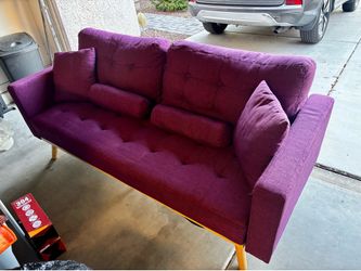 76in Square Arm Tufted Seat Sofa