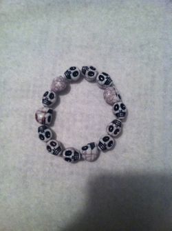 White Skull Bracelet