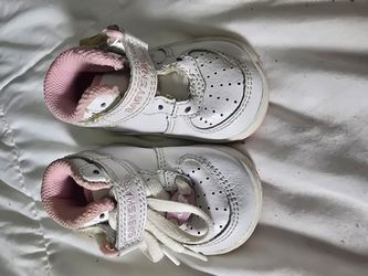 Shaq Baby High-Top Sneakers White & Pink Size 1