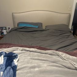 Crate and Barrel Queen Bed Frame 