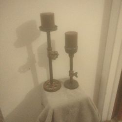 Industrial Style Candle Holders 