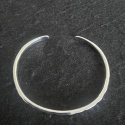 925 Sterling Silver Hammertone Cuff 