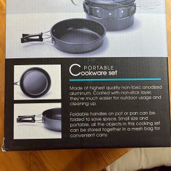 Portable Cookware - 1 Pot And 1 Pan