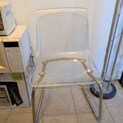 Clear Mid century Mod Chair
