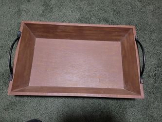 Decorative  Brown Wooden Tray