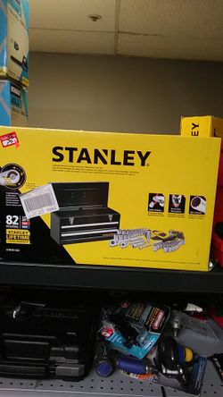 Stanley tool box 81pc mechanic tool set