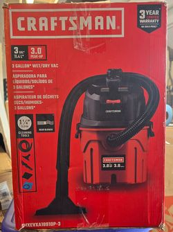 CRAFTSMAN 3 Gallon Wet/Dry Shop Vacuum