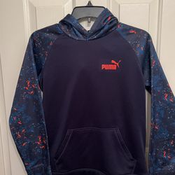 PUMA Dark Blue Hoodie Youth Sz L(14-16)