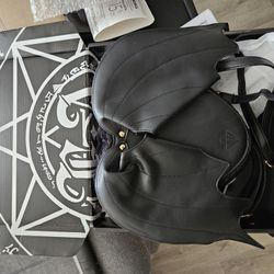 Bat Heart Wing Backpack Purse