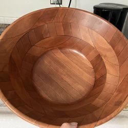 Large, beautiful wooden bowl