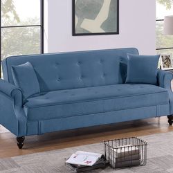 Adjustable Sofa W/2 Accent Pillows 