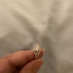 Real 925 Sterling Silver Wedding Ring Size 8