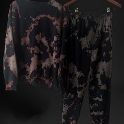  New! Rusty Tye Dye Sweat Shirt Sweat Pants Set $40
