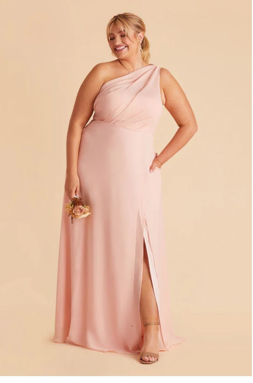 Blush pink Bridesmaids Dress.