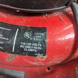 12 Amp Electric Lawn Mower