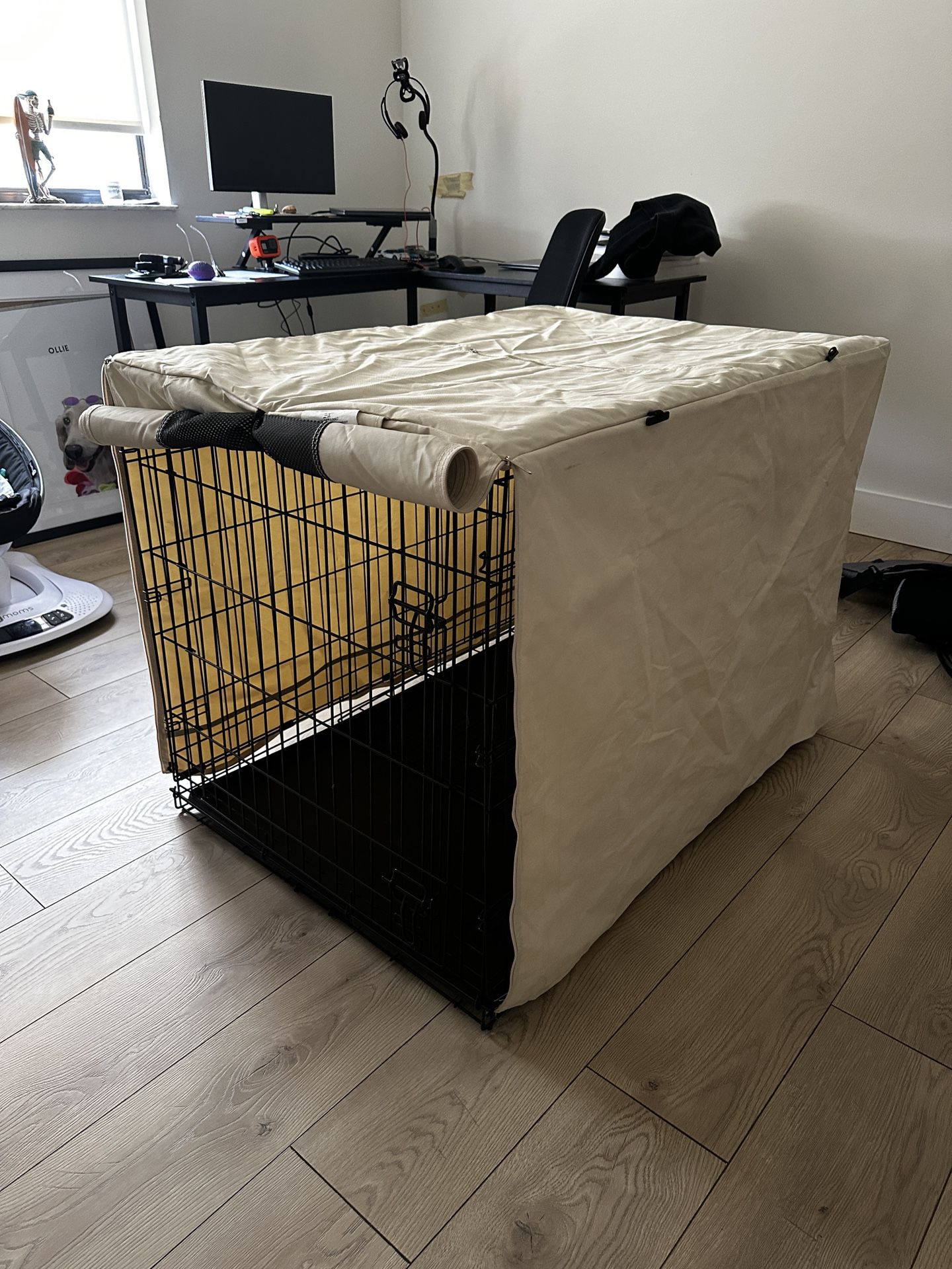 XL Dog Crate With Canvas Cover