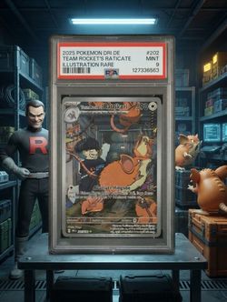 PSA 9 Team Rocket's Raticate Illustration Rare #202