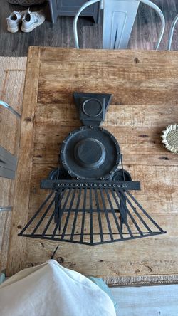 Metal Steam Train Wall Art Decor